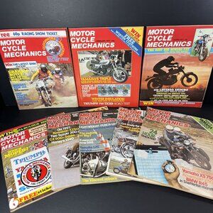 8x Motor Cycle Mechanics Magazines 1977 - 1979 UK Vintage